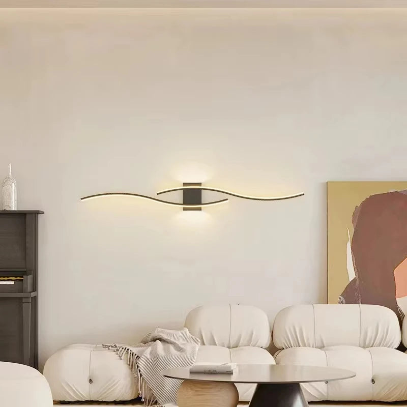 Modern LED Wall Light 3000K Warm White Indoor & Outdoor Wall Lamps