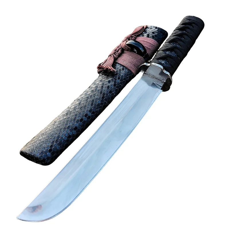 Japanese Meat Cutting Knife with Sheath - Hand-Forged Kitchen Knife, High Hardness