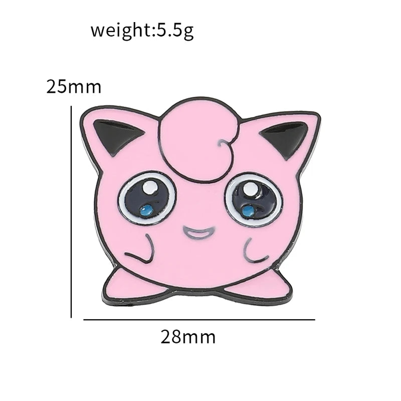 Kawaii Pokémon Lapel Pins Set - Enamel Badge Pins for Backpacks & Accessories