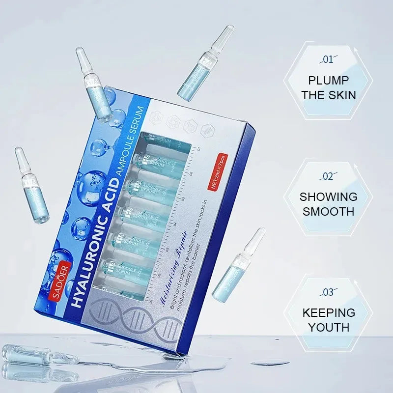 Hyaluronic Acid Facial Serum - Moisturizing, Lifting & Rejuvenating, 14 Pack 2ml Tubes