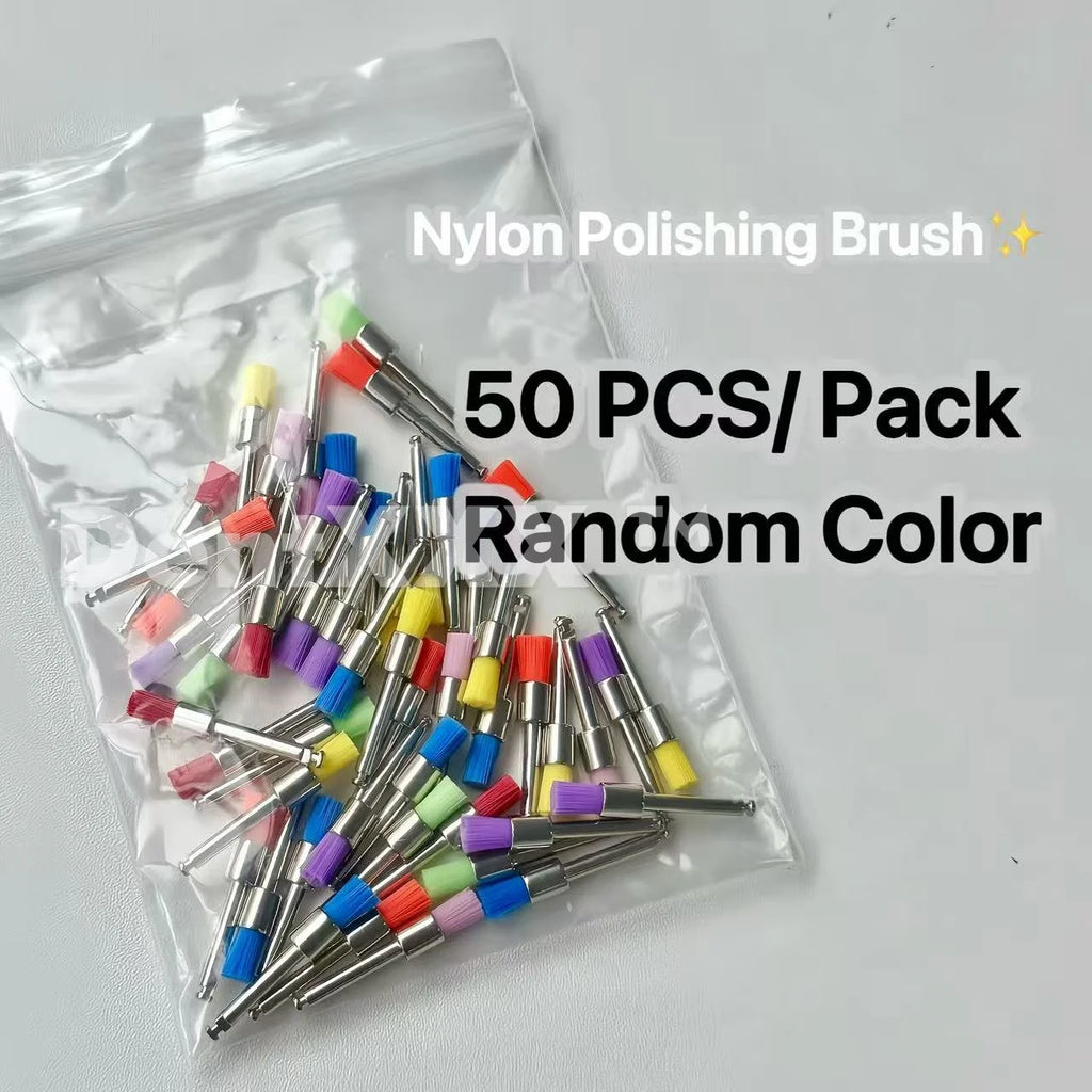 Nylon Polishing & Cleaning Brush Set - 50/100 Pcs, 2.35mm Shank