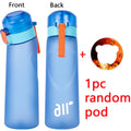 Portable Water Bottle with Flavor Pods, Leak-Proof Sport Water Bottle