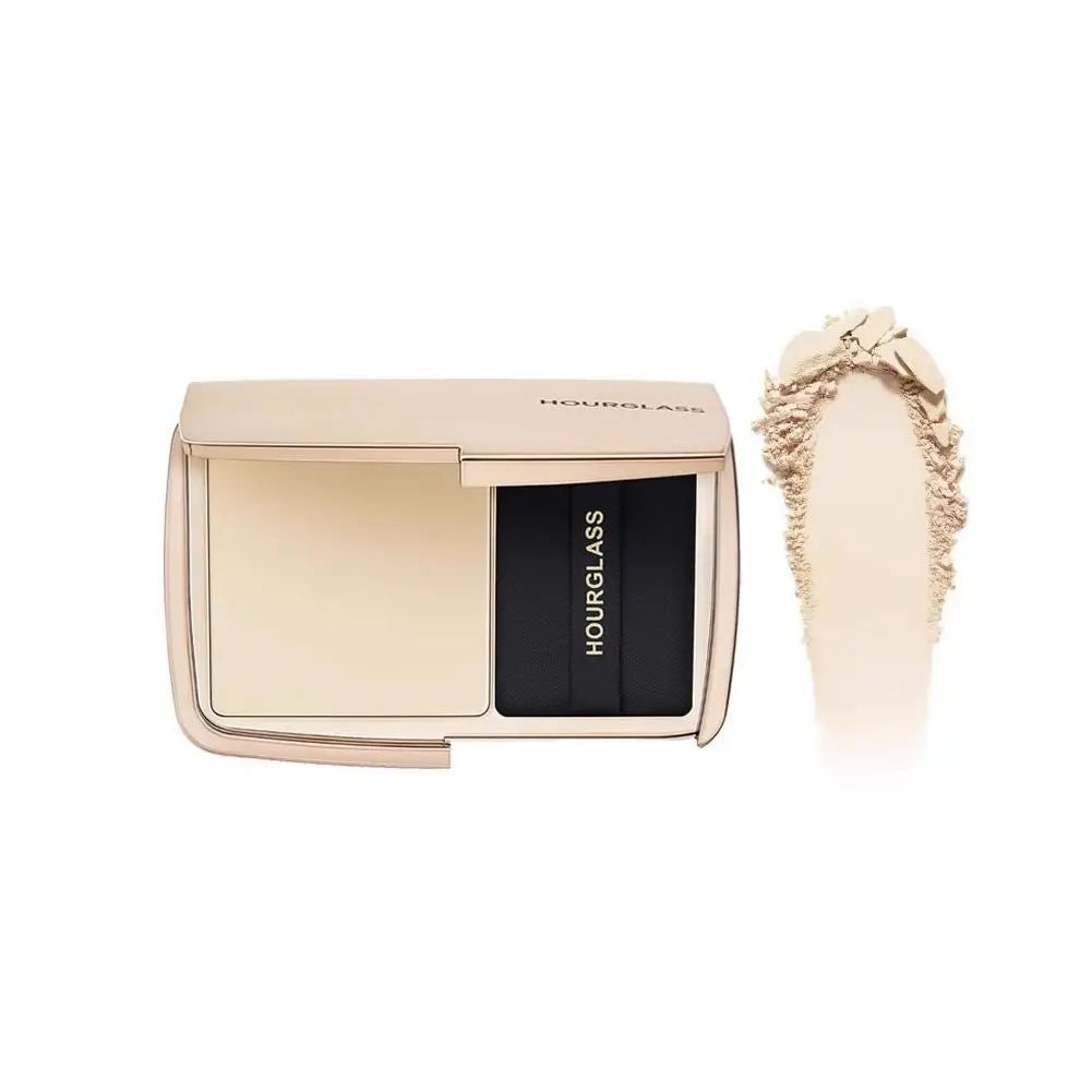 Oil-Control Translucent Face Powder with Mirror & Puff - Long-Lasting Makeup Setting, 10.5g