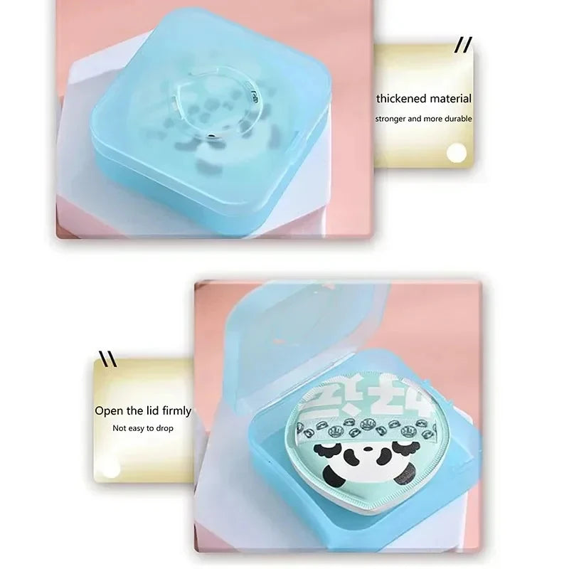 Portable Makeup Puff Organizer Box for Powder Sponge BB Cream - Breathable & Reusable