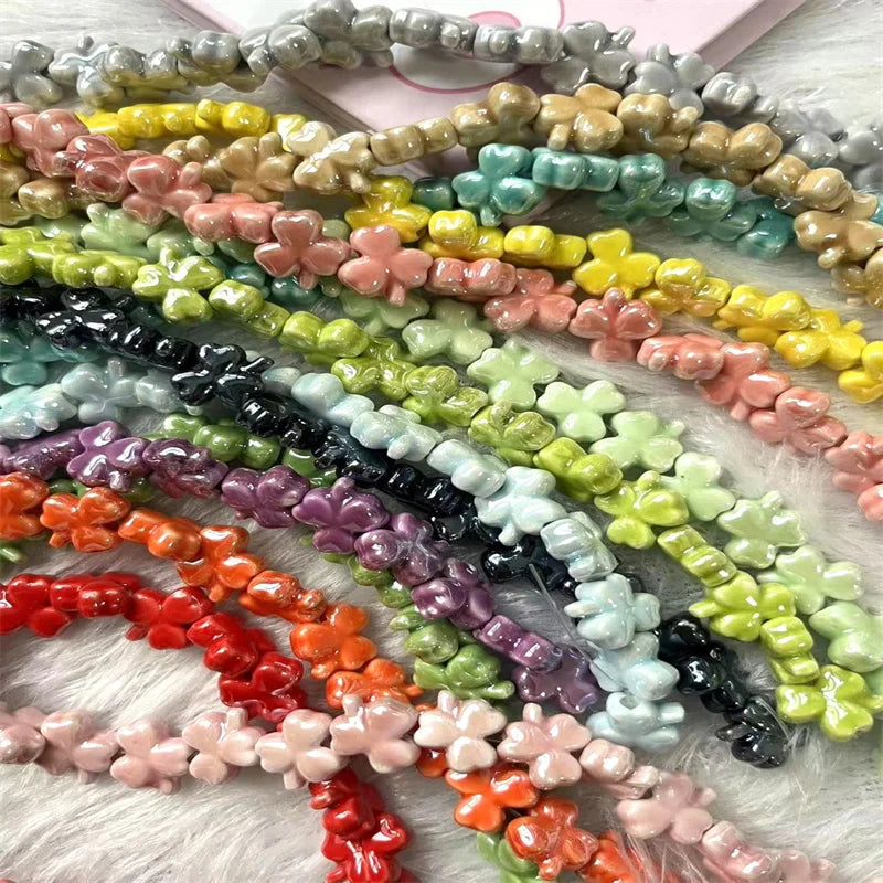 12mm Multicolor Ceramic Beads for Jewelry Making - Spacer Beads DIY Craft Supplies