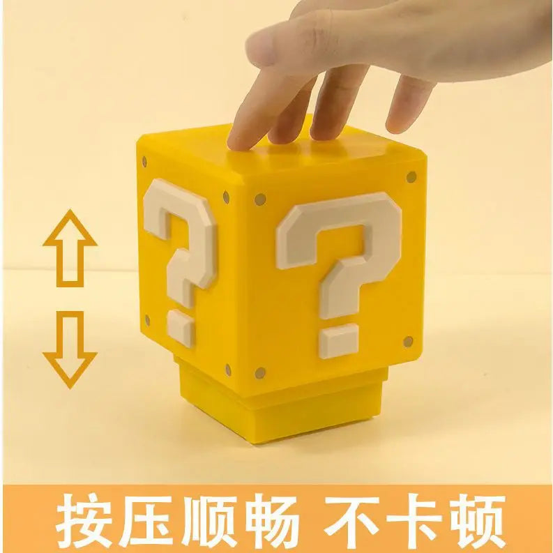 LED Question Mark Brick Night Light with Music USB Desk Lamp for Birthday and Christmas Gifts