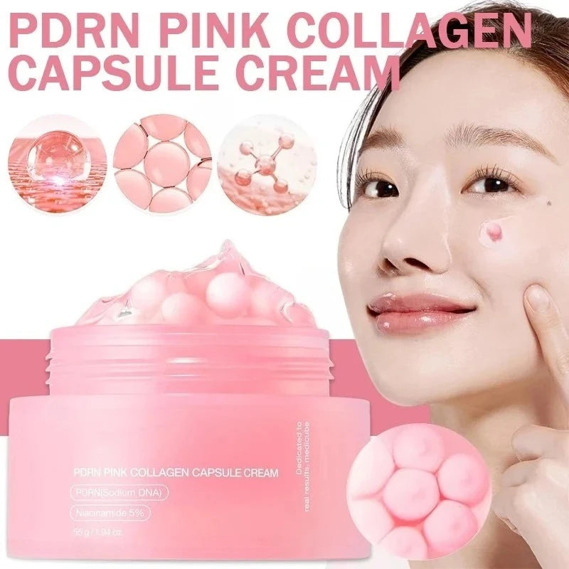 Collagen Face Cream with Hyaluronic Acid Hydrating Moisturizer for Dry Skin