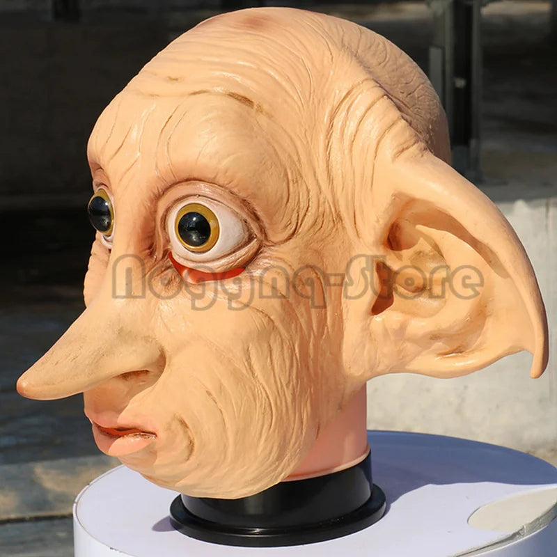 Funny Dobby Elf Halloween Mask - Full Face Cosplay Costume Prop