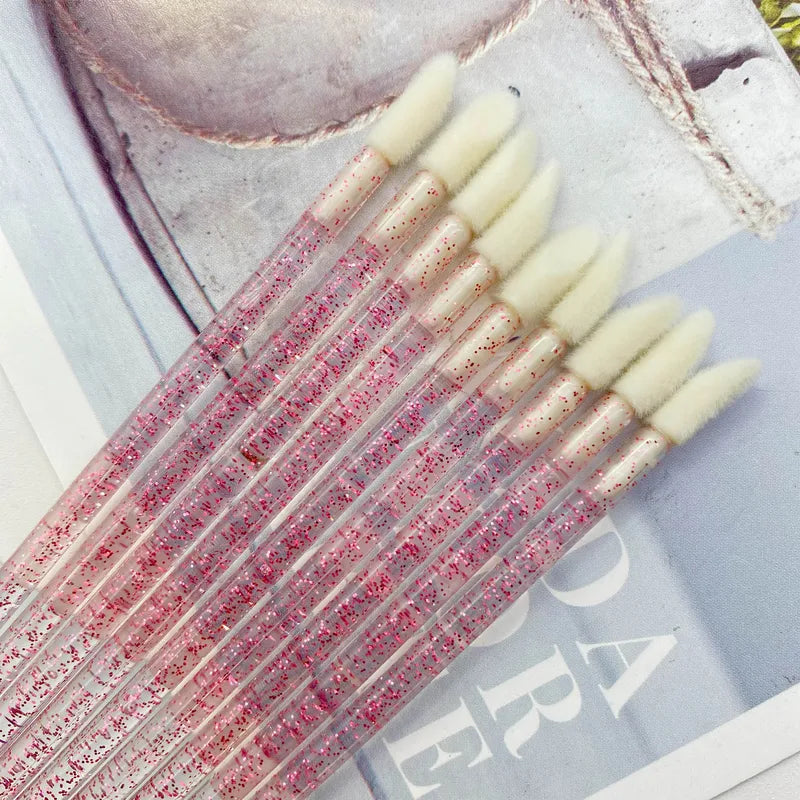 Colorful 500pcs Disposable Lip & Eyelash Makeup Brush Set with Applicators