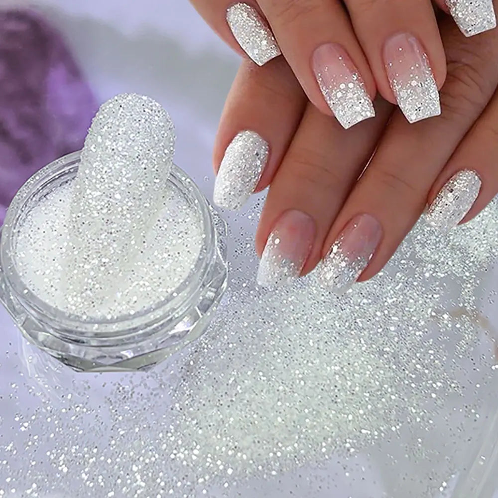 Reflective Nail Glitter Powder - Sparkling Diamond Dust for Nail Art, 0.3g