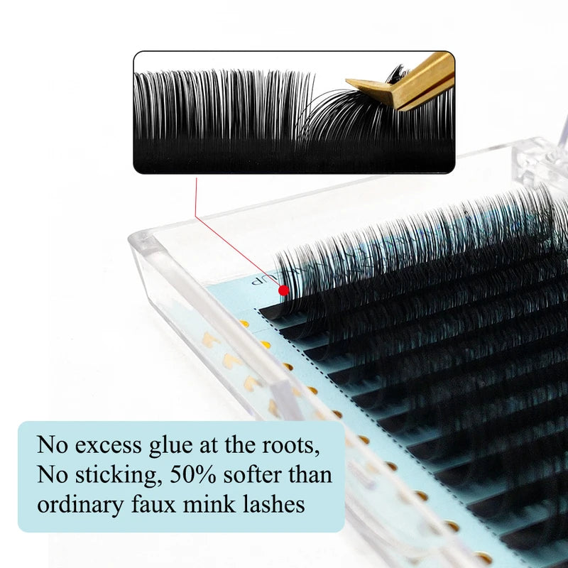 Velvet Cashmere False Eyelash Extensions - Classic Individual Lashes