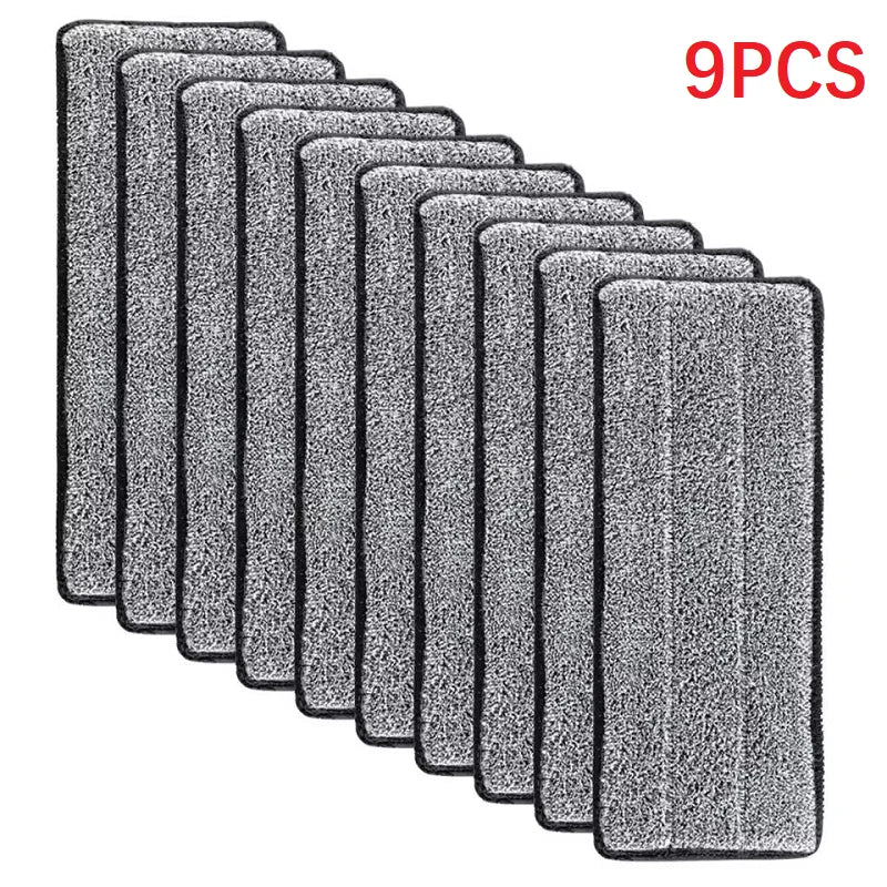 Reusable Microfiber Mop Pads Set - Washable Replacement Mop Head for Spray & Dust Mops