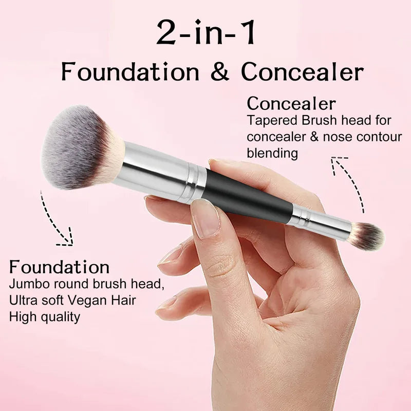 Bulk 20pcs Makeup Brushes Set with Custom Logo - Face Powder Foundation Concealer Brushes
