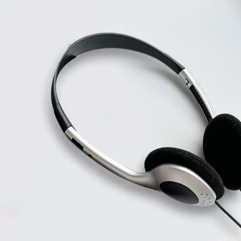 Retro Over-Ear Headphones Millennium Style Wired Headset