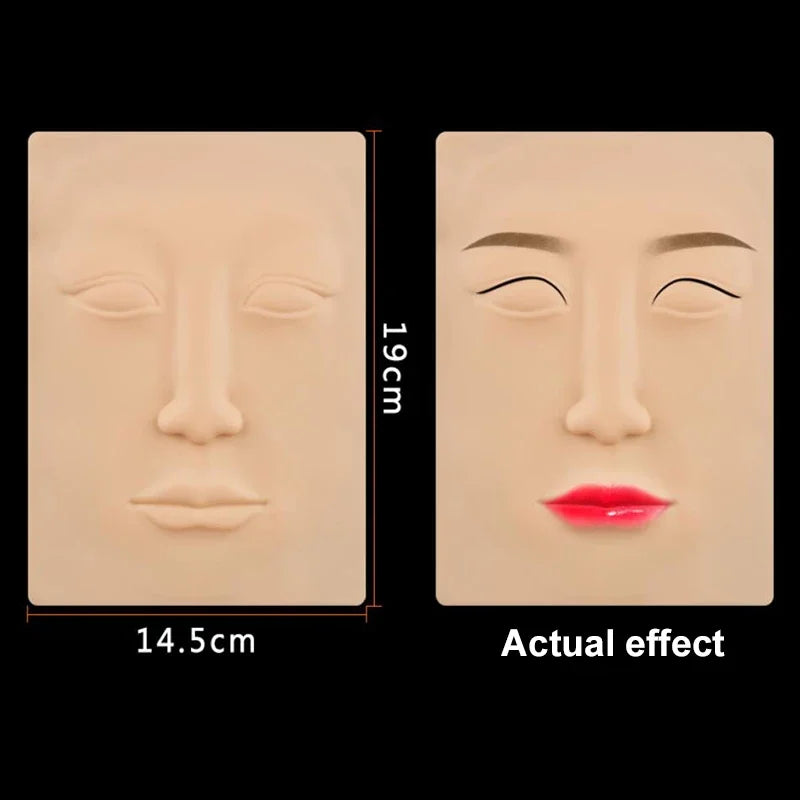 Tattoo Practice Skin Artificial Leather for Eyebrows Eyes Lips Nose Full Face