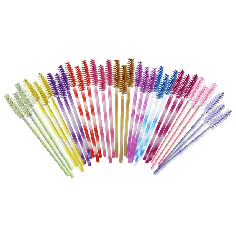 Disposable Eyelash & Eyebrow Brush Set - Makeup Spoolies & Mascara Wands