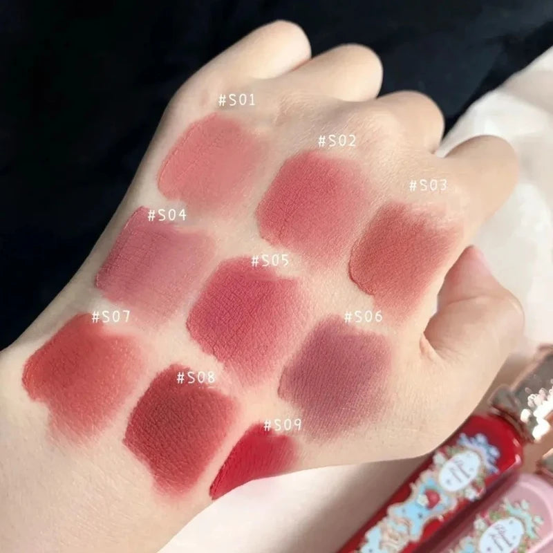 Vegan Matte Lip Cream Liquid Lipstick Long Lasting Velvet Lip Makeup