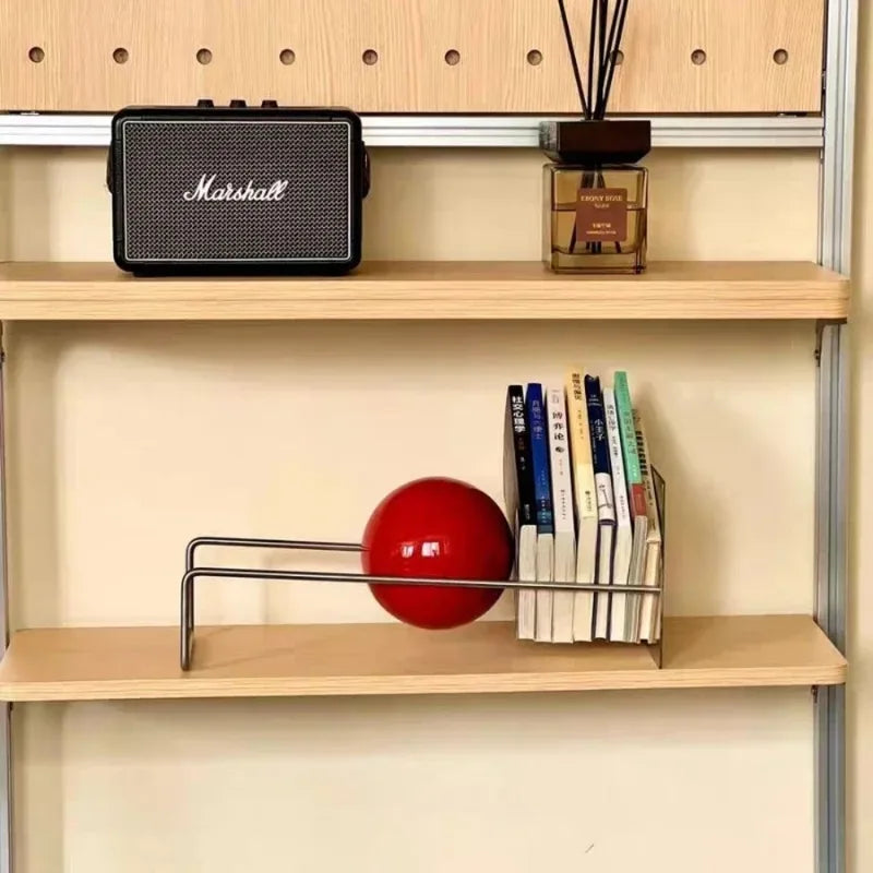 Nordic Style Wall-Mounted Bookshelf Rack for Living Room Home Decoration