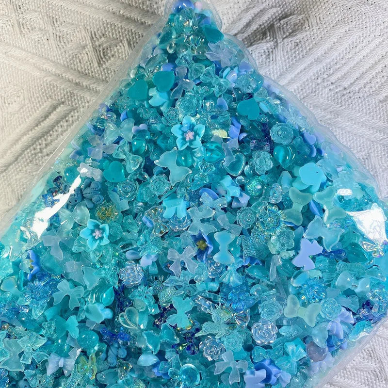 50Pcs Resin Nail Charms Mix Shapes for Nail Art Jewelry & Manicure Decor