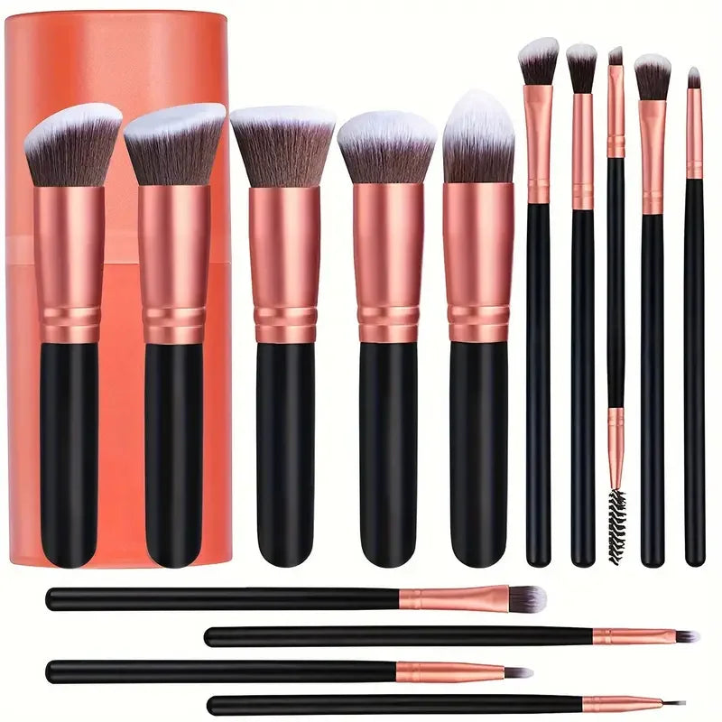 Professional Makeup Brush Set - Soft Fluffy Eye Shadow, Foundation, Blush & Concealer Tools