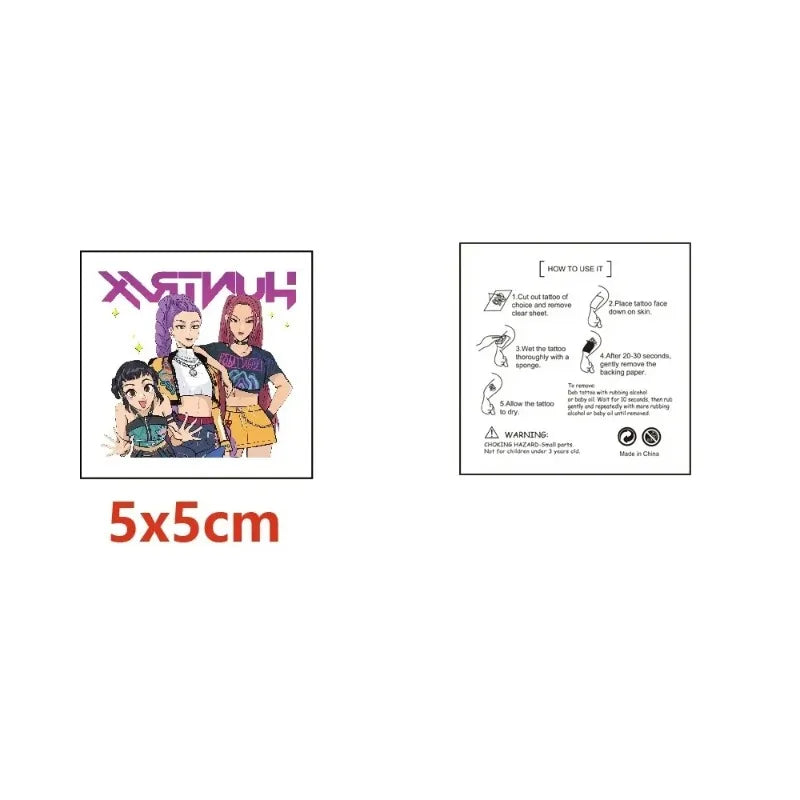 20pcs Cartoon Temporary Tattoo Stickers for Party & Gift Giving