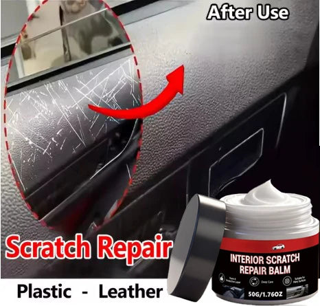 Car Plastic Refurbishment & Leather Repair Wax - Scratch & Anti-Aging Protectant