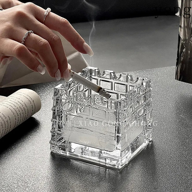 Luxury Castle Glass Light Decor for Home Living Room - Trendy Creative Ornament