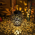 Outdoor Solar Garden Light Iron Art Hanging Landscape LED Projection Lamp Waterproof