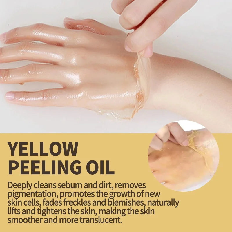 Strong Yellow Peeling Oil for Skin Brightening & Exfoliation - Body & Hands