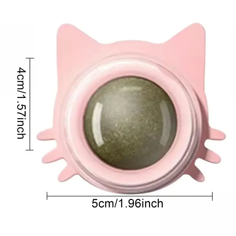 Rotatable Catnip Wall Scratcher Toys with Treats for Cats - Multiple Colors
