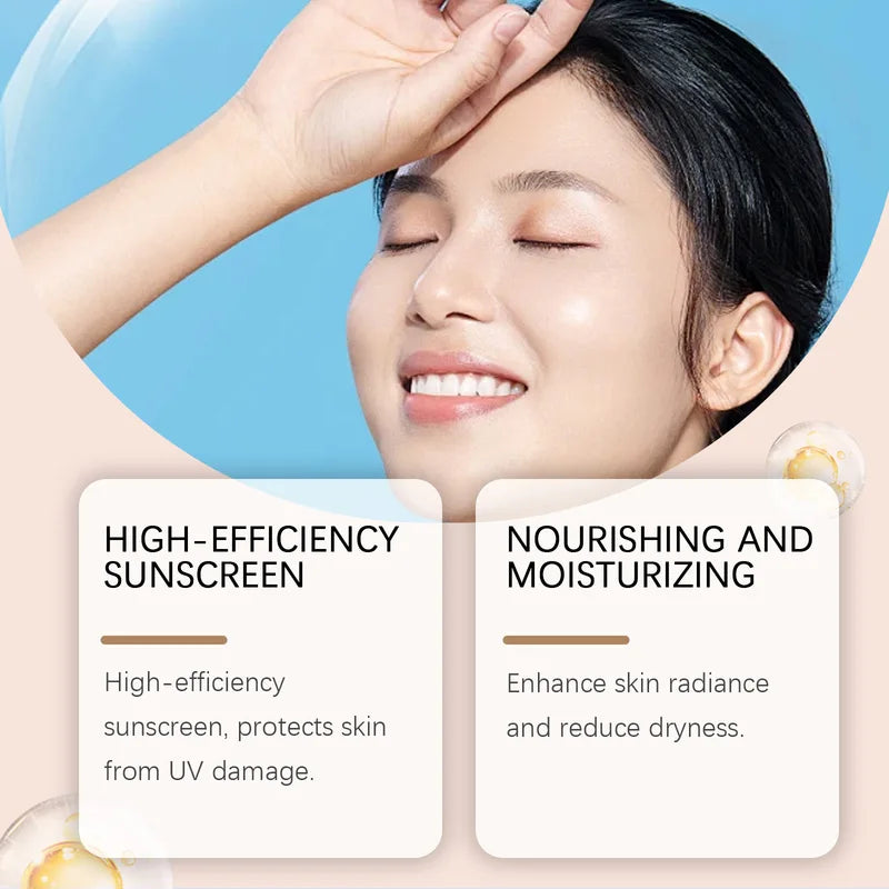 Full Coverage Waterproof BB Cream Sunscreen SPF 30 for Face - Brightening & Skin Glow