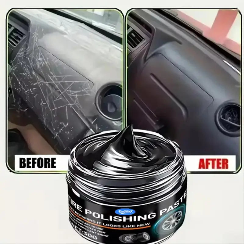 Car Interior Scratch Repair Cream for Plastic & Leather Surfaces - Black, Gray, Red, Orange Variants