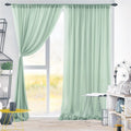 5FT×10FT Chiffon Backdrop Curtain for Wedding Party Halloween Decor Sheer Photography Background