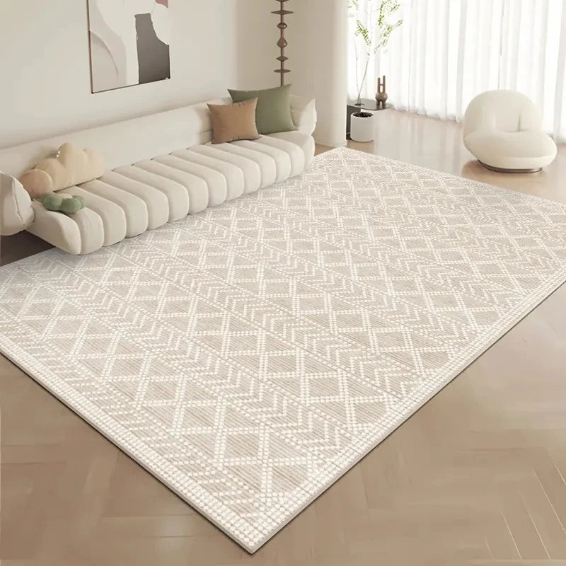 Nordic Style Living Room Carpet Non-Slip Dirt-Resistant Rug for Home Decor