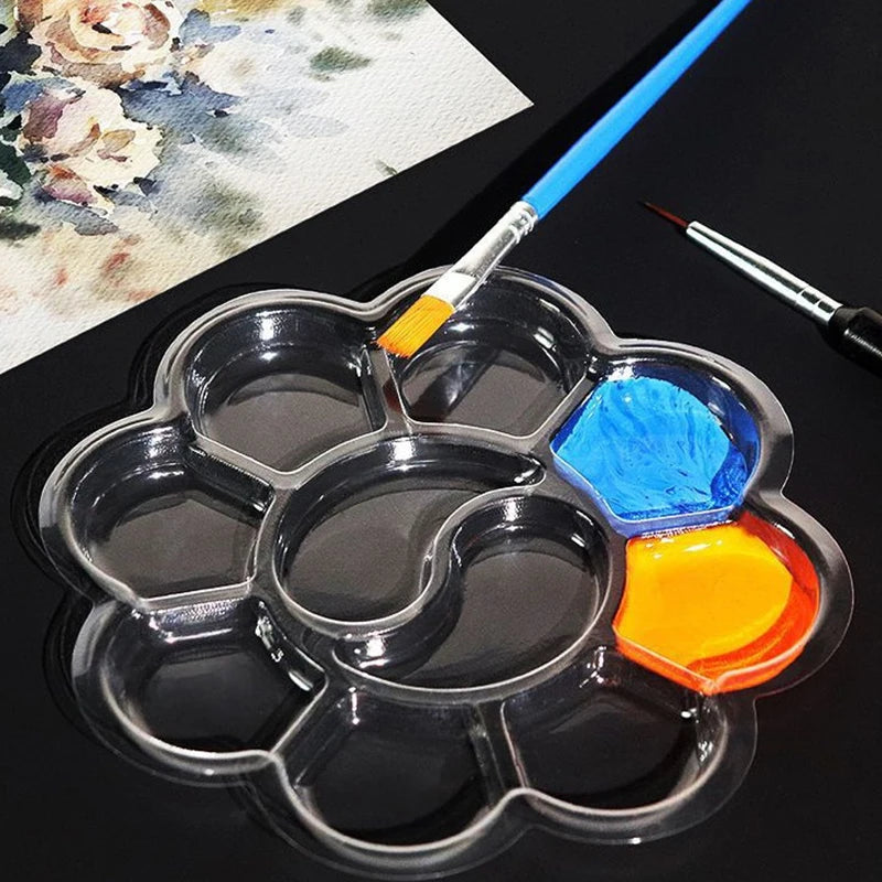 Disposable Watercolor Paint Palettes Set - 20 Plums-Shaped Art Palettes