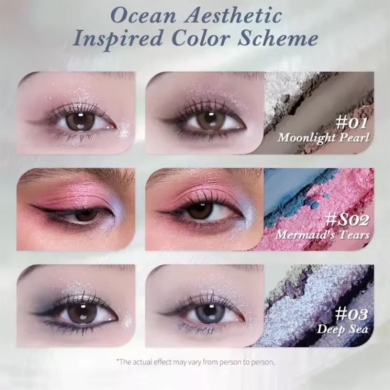 Colorful Eye Shadow Palette with Glitter & Matte Shades - Flower Knows