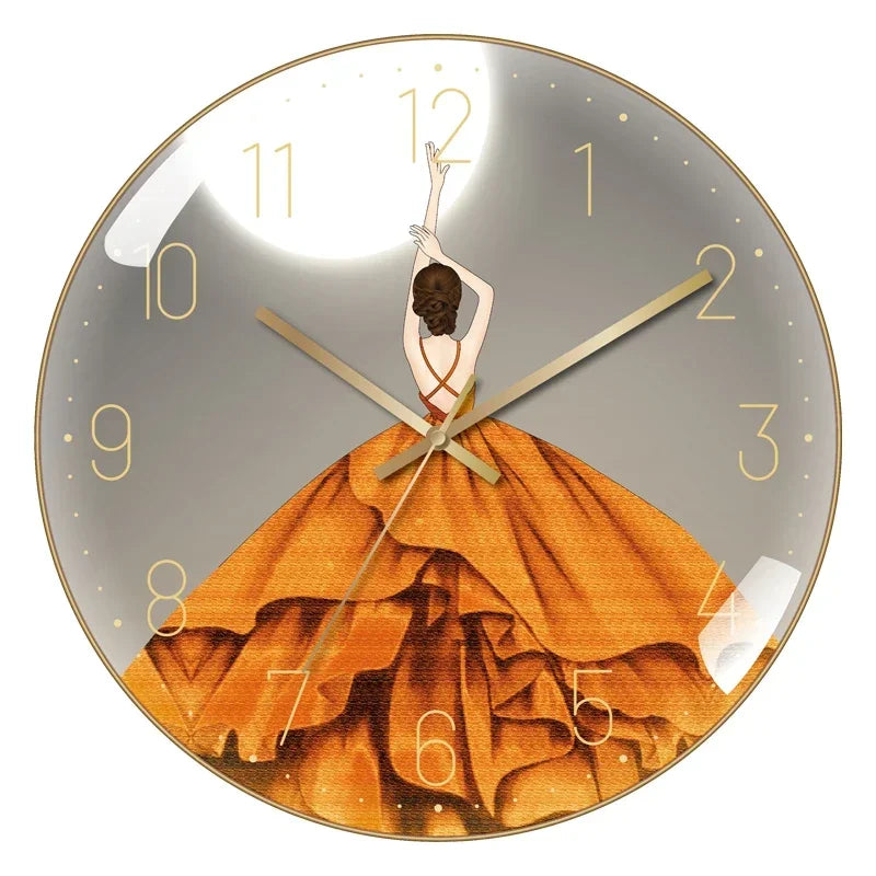 Modern Art Wall Clock - Nordic Luxury Silent Home Decor for Living Room