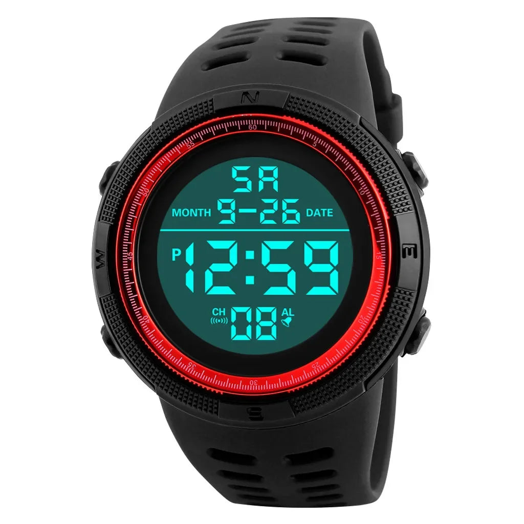 Men's Digital Sports Watch Waterproof Multifunction Military Wristwatch