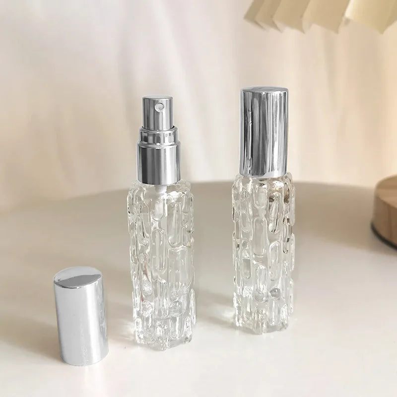 10ml Glass Perfume Spray Bottle with Aluminum Mist Head - Travel Dispenser