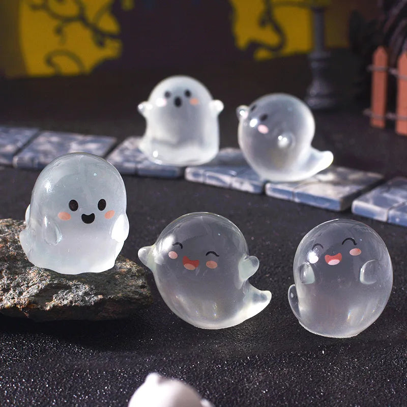 Luminous Mini Ghost & Devil Figures Halloween Decor Set - Home & Party Ornaments
