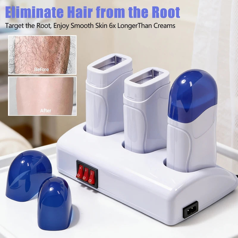 Electric Wax Warmer Machine for Hair Removal - Portable & Safe