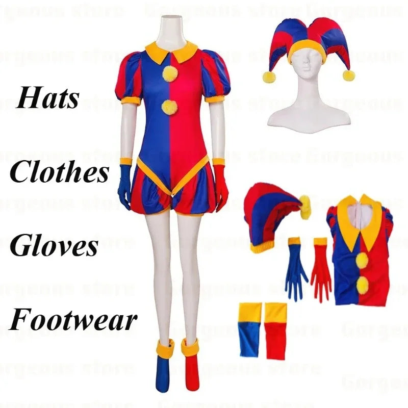 4PCS Cosplay Costume Hat Set for Halloween Carnival Party Disguise