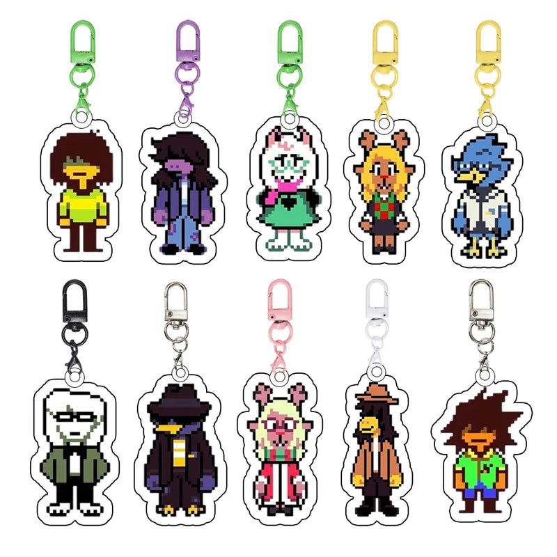 Deltarune Game Kris Susie Ralsei Noelle Acrylic Keychain Backpack Pendant Holiday Gift