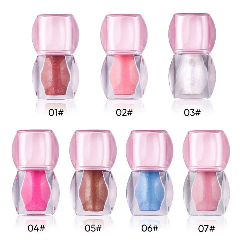 Vegan Metallic Lip Gloss - Custom Logo Pearlescent Lip Shine with Fine Shimmer