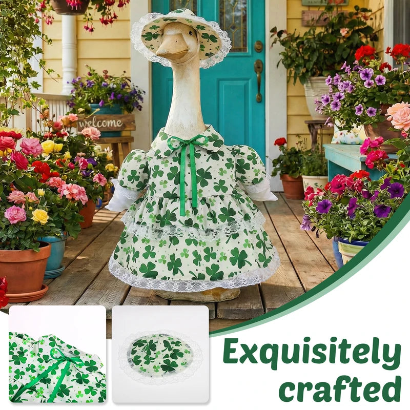 Outdoor Lawn Goose Costume Set for Garden Decor - Summer Porch Yard Outfit