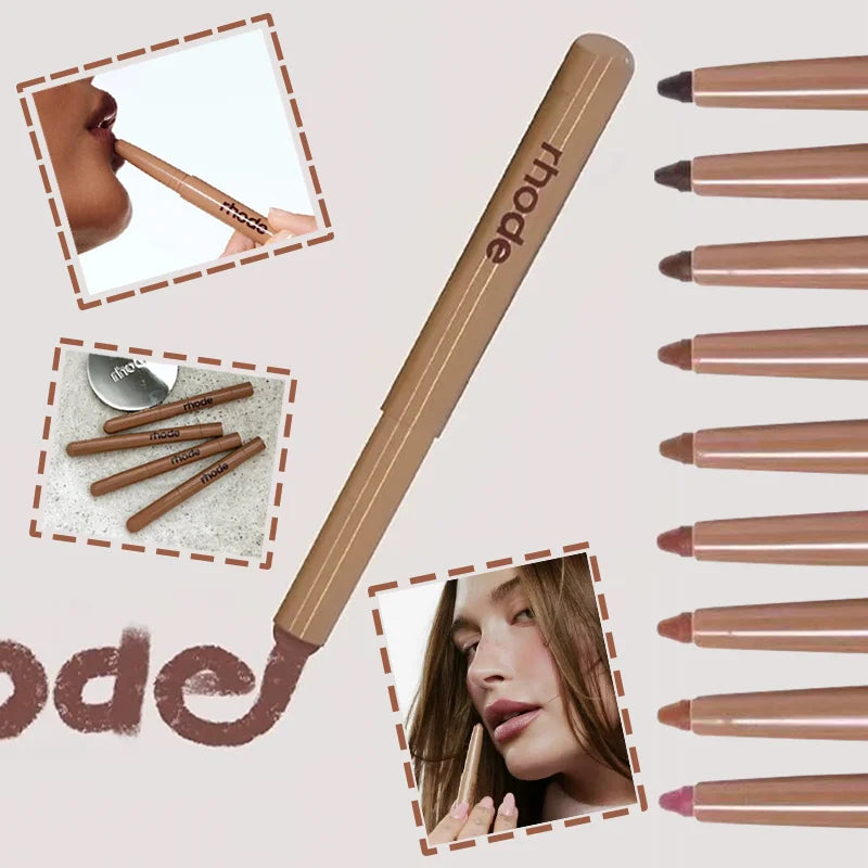 Long Lasting Lip Liner Pen - 11 Colors Skin Peptide Lip Shape & Lipstick Tool