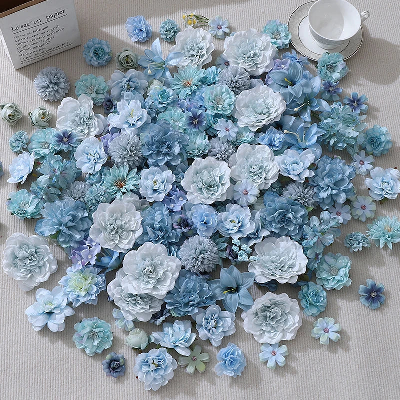 Artificial Rose Flowers 20Pcs - Silk Fake Blooms for Decor, Weddings, DIY