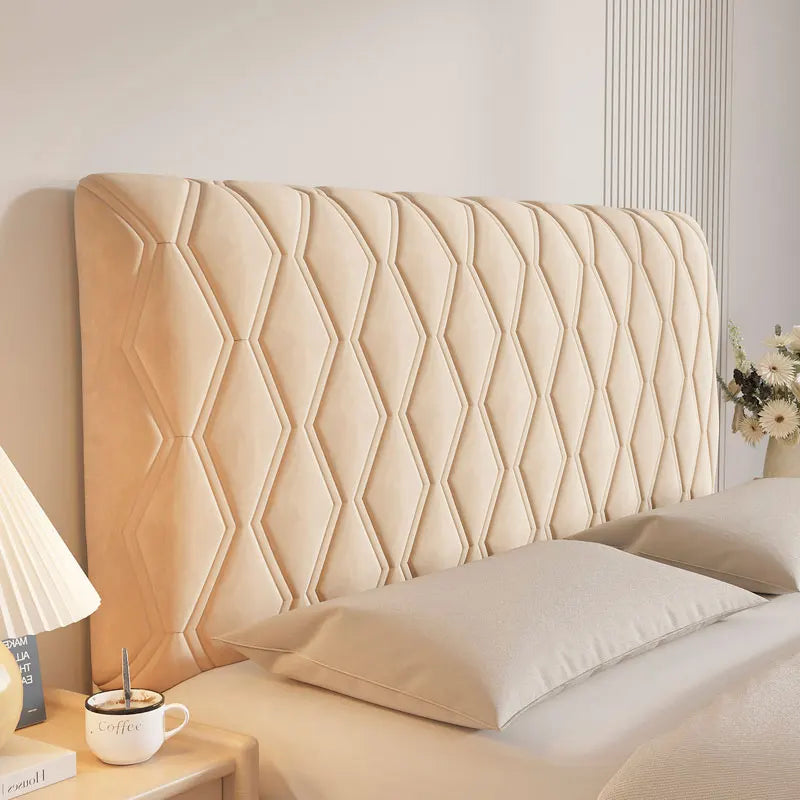 Velvet Bed Headboard Cover Soft Thickened Protective Bedspread