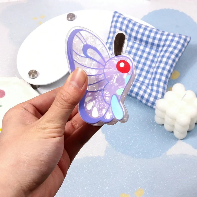 Cartoon Anime Butterfly Hair Claw Clips for Women & Girls - Valentine Gift