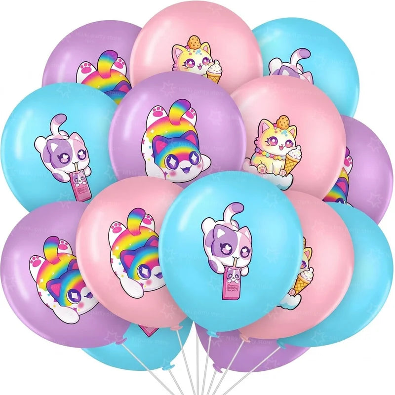 Aphmau Birthday Party Decorations Set - Balloons, Banners, Stickers & More